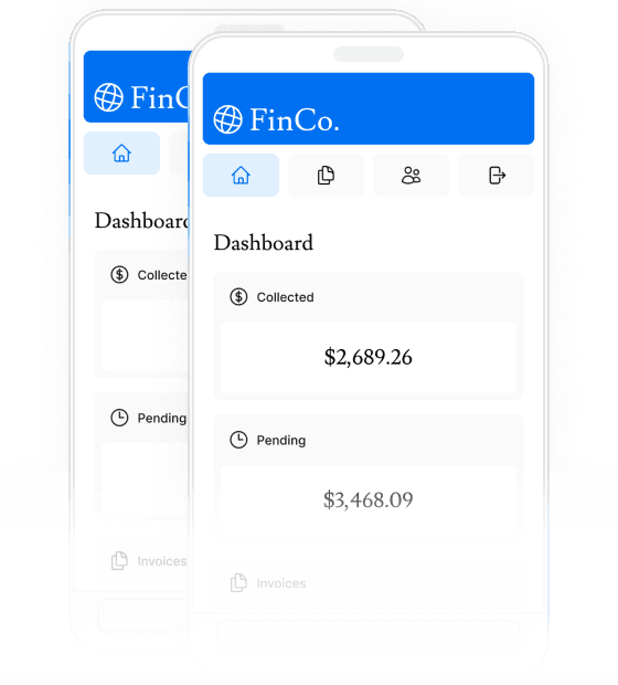 Screenshots of dashboard project showing desktop version